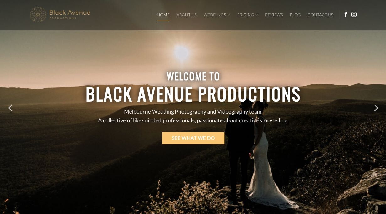 black avenue wedding videographer yarra valley